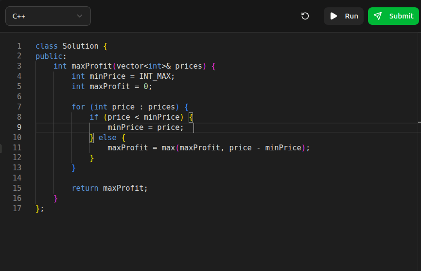 Code Editor Interface